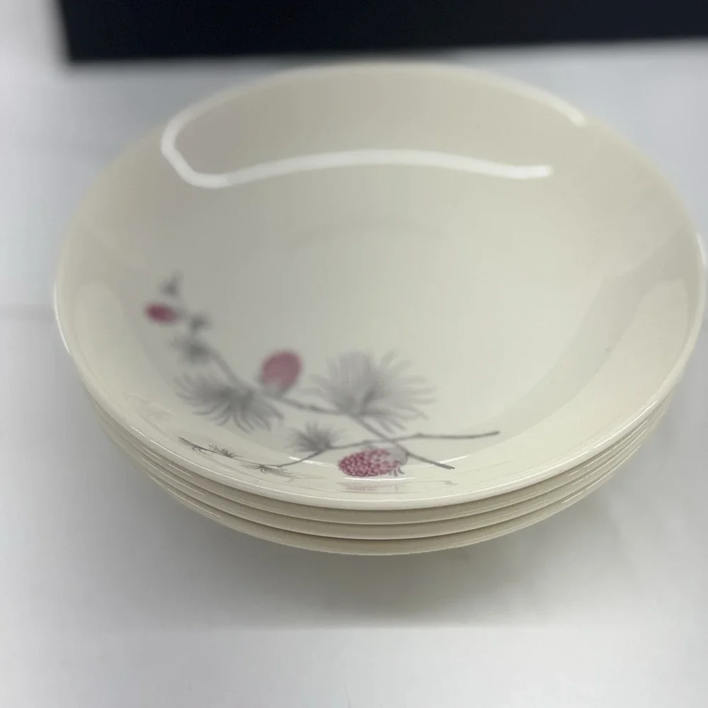 Set Of 4 Vintage Canonsburg Wild Clover Soup Salad Bowl 8